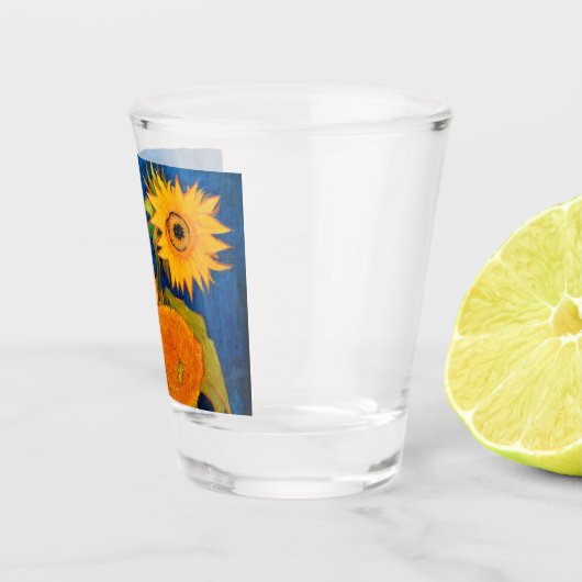 Van Gogh Sunflower Shot Glas (Rechts)