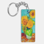 Van Gogh Sunflower Sleutelhanger (Voorkant Links)