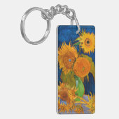 Van Gogh Sunflower Sleutelhanger (Voorkant Links)
