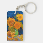Van Gogh Sunflower Sleutelhanger (achterkant)