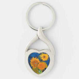 Van Gogh Sunflower Sleutelhanger