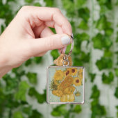 Van Gogh Sunflower Sleutelhanger (Hand)