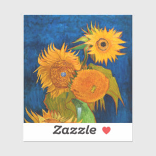 Van Gogh Sunflower Sticker