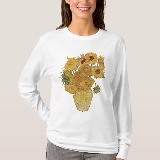Van Gogh Sunflower T Shirt (Voorkant)