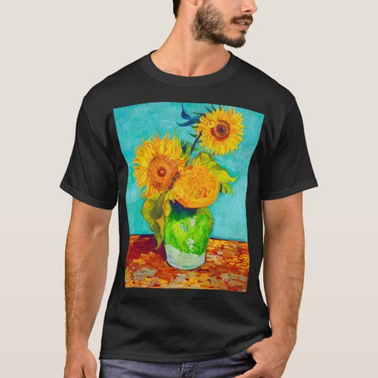 Van Gogh Sunflower T-shirt (Voorkant)