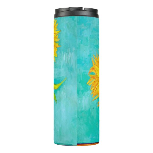 Van Gogh Sunflower Thermosbeker (Achterkant)