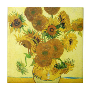 Van Gogh Sunflower Tile Tegeltje