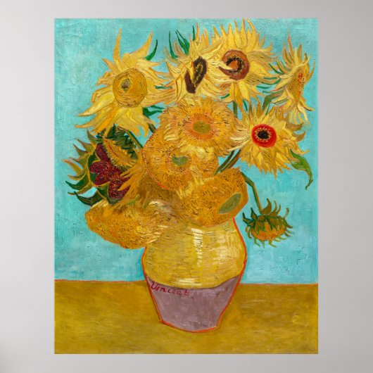Van Gogh Sunflower | Van Gogh Wall Art | POSTER (Voorkant)