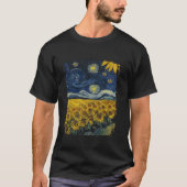 Van Gogh Sunflower  Yellow Flowers Art Pai T-shirt (Voorkant)
