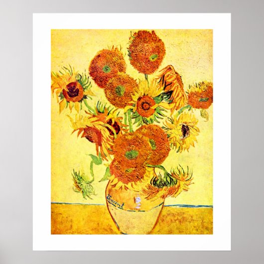 Van Gogh SunflowerFine Art Print 20x24 (Voorkant)