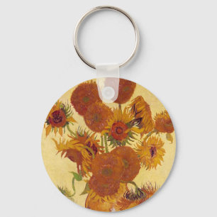 Van Gogh Sunflowers (F454) Vintage Fijn Art. Sleutelhanger