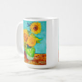 Van Gogh Sunflowers  Koffiemok (Voorkant links)