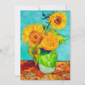 Van Gogh Sunflowers  Save The Date (Voorkant)