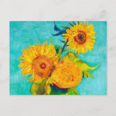Van Gogh Sunflowers Uitnodiging Briefkaart (Voorkant)