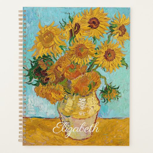 Van Gogh Sunflowers Yellow Flowers  Floral  Planner (Voorkant)