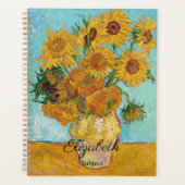 Van Gogh Sunflowers Yellow Flowers  Floral  Planner (Voorkant)