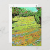 Van Gogh Sunny Lawn in een openbaar park, Fine Art Briefkaart (Voorkant / Achterkant)