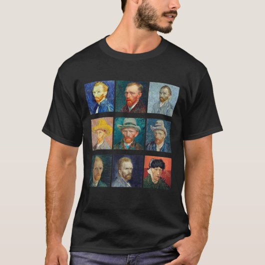 Van Gogh T-Shirt | Van Gogh Self-Portrait T-shirt (Voorkant)