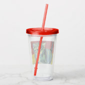 Van Gogh Tabby Cat Acryl Drinkbeker (Achterkant)