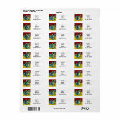 Van Gogh Tabby Cat Etiket (Full Sheet)