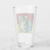 Van Gogh Tabby Cat Glas (Achterkant)