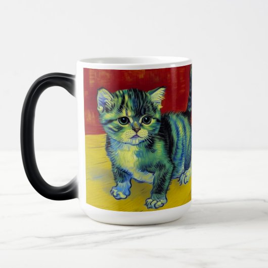 Van Gogh Tabby Cat Magische Mok (Links)