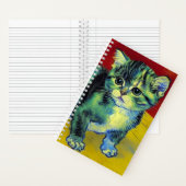 Van Gogh Tabby Cat Notitieboek (Binnen)