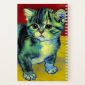 Van Gogh Tabby Cat Notitieboek (Achterkant)