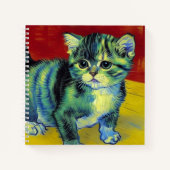 Van Gogh Tabby Cat Notitieboek (Voorkant)