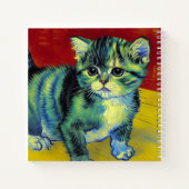 Van Gogh Tabby Cat Notitieboek (Achterkant)