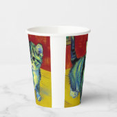 Van Gogh Tabby Cat Papieren Bekers (Links)