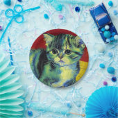 Van Gogh Tabby Cat Papieren Bordje (Feest)