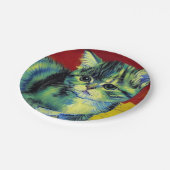 Van Gogh Tabby Cat Papieren Bordje (Gekanteld)