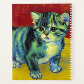 Van Gogh Tabby Cat Planner (Achterkant)
