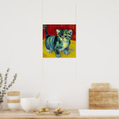 Van Gogh Tabby Cat Poster (Keuken)