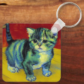 Van Gogh Tabby Cat Sleutelhanger (Achterkant)