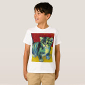 Van Gogh Tabby Cat T-shirt (Voorkant volledig)