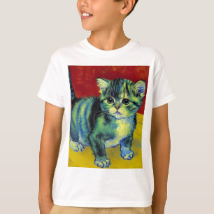 Van Gogh Tabby Cat T-shirt