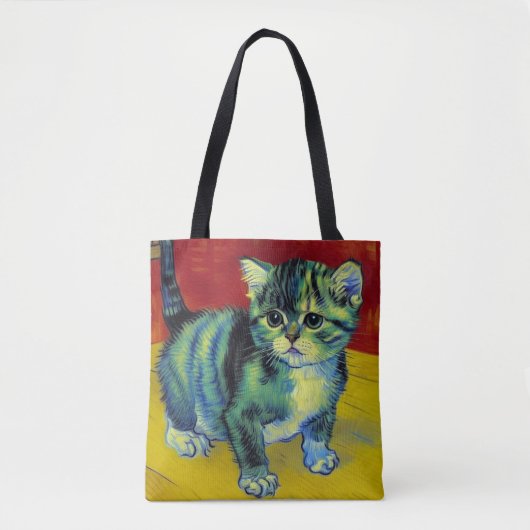 Van Gogh Tabby Cat Tote Bag (Voorkant)