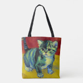 Van Gogh Tabby Cat Tote Bag (Achterkant)