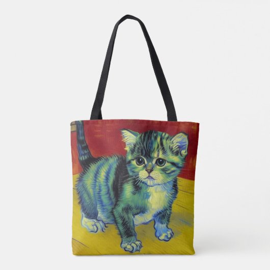 Van Gogh Tabby Cat Tote Bag (Achterkant)