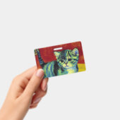 Van Gogh Tabby Kat Badge (Handheld)