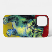 Van Gogh Tabby Kat iPhone Hoesje (Achterkant horizontaal)