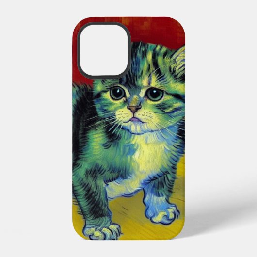 Van Gogh Tabby Kat iPhone Hoesje (Achterkant)