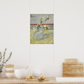 Van Gogh - Tak bloeiende amandel in een glas Poster (Keuken)