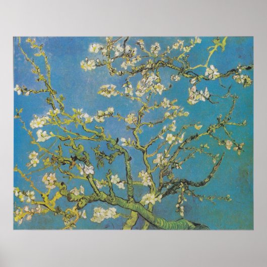 Van Gogh takken van amandelboom print (Voorkant)