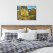 Van Gogh TarweStacks in Provence Canvas Afdruk (Insitu (Slaapkamer))