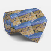 Van Gogh Tarwestapels met Reaper Yellow & Blue Stropdas (Opgerold)