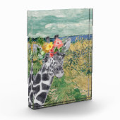 Van Gogh Tarweveld en Giraffe Fotoblokken (Links)