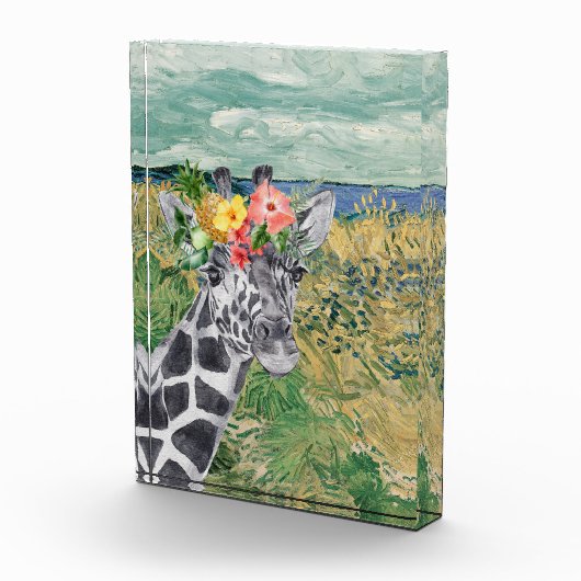 Van Gogh Tarweveld en Giraffe Fotoblokken (Rechts)